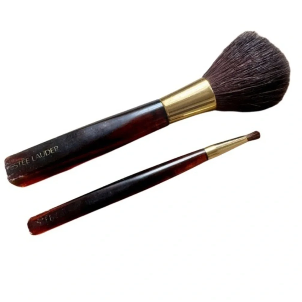 Estee Lauder Makeup Brush Set with Gold Accents